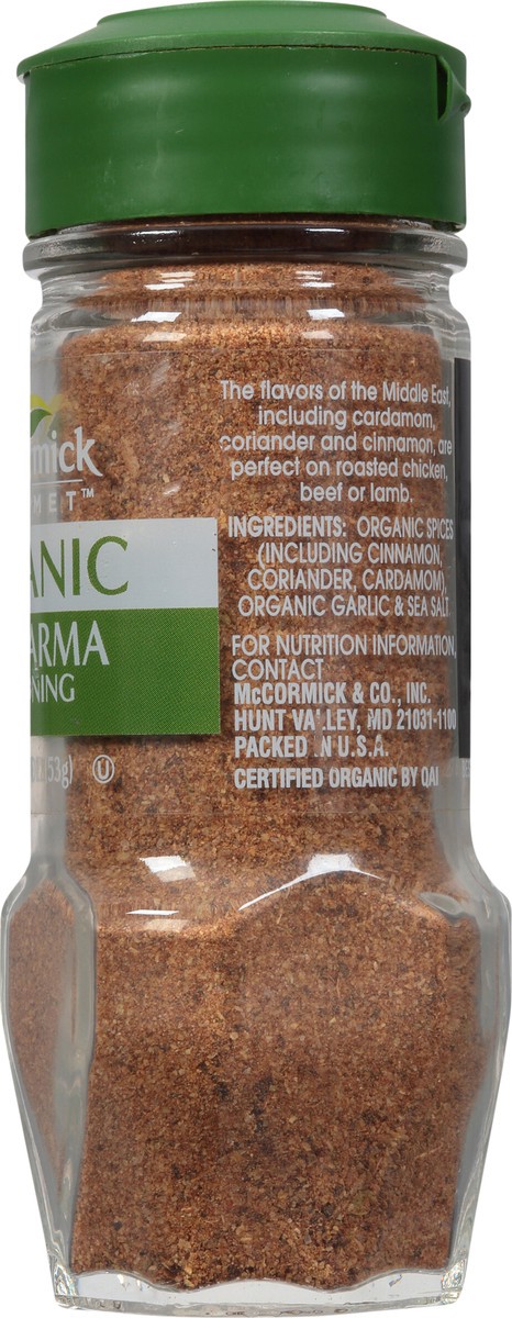 slide 6 of 7, McCormick Gourmet Organic Shawarma, 1.87 oz, 1.87 oz