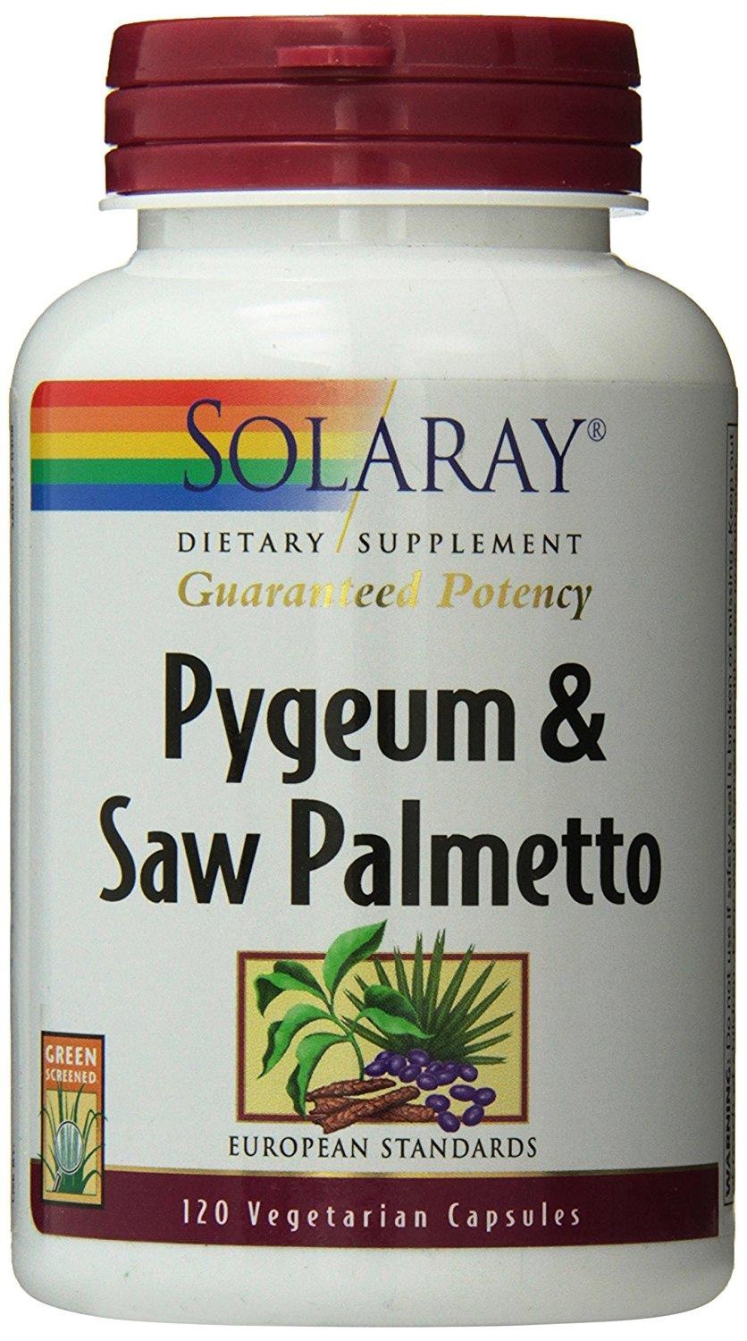 slide 1 of 1, Solaray Pygeum Saw Palmetto Extract, 120 ct