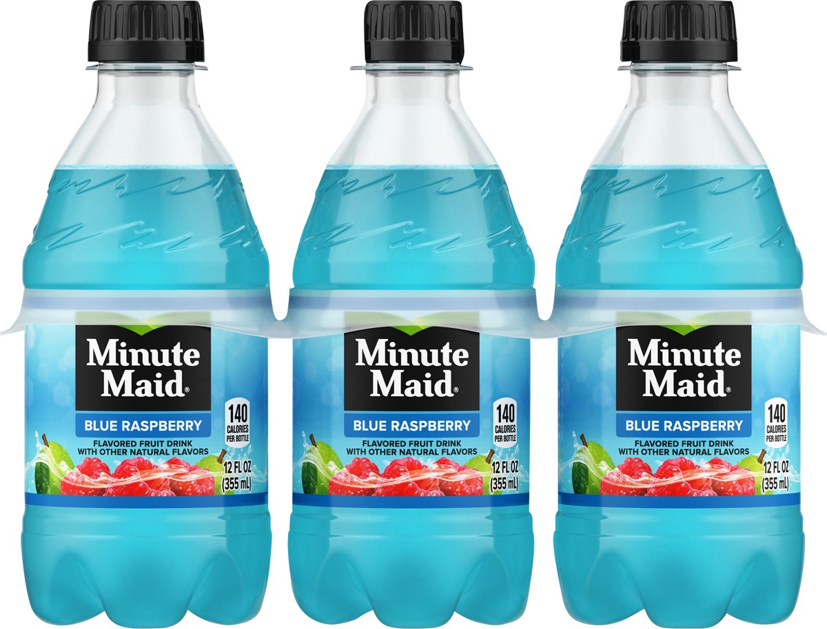 slide 4 of 11, Minute Maid Blue Raspberry Bottles- 6 ct, 6 ct