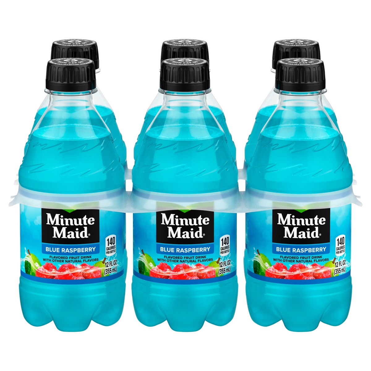 slide 1 of 11, Minute Maid Blue Raspberry Bottles- 6 ct, 6 ct