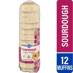 Kroger Sourdough English Muffins 12 Count