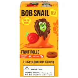 Bob Snail Fruit Rolls 2 - 0.35 oz Rolls