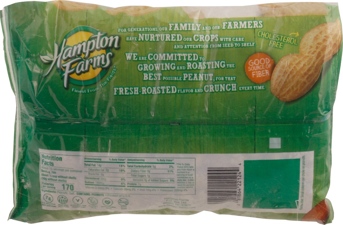 slide 11 of 13, Hampton Farms Jumbo Roasted Salted Peanuts 24 oz Bag, 24 oz