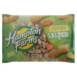 Hampton Farms Jumbo Roasted Salted Peanuts 24 oz Bag