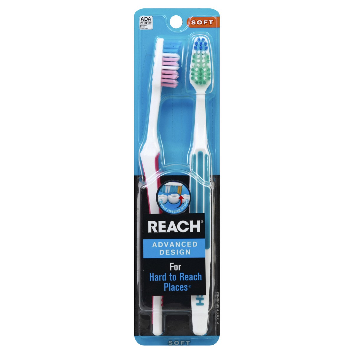 slide 3 of 3, REACH Soft Toothbrushes 3 ea, 3 ct