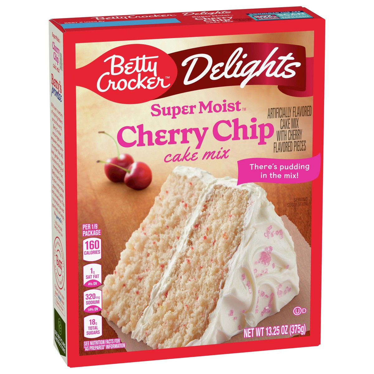 slide 7 of 9, Betty Crocker Delights Super Moist Cherry Chip Cake Mix, 13.25 oz., 13.25 oz