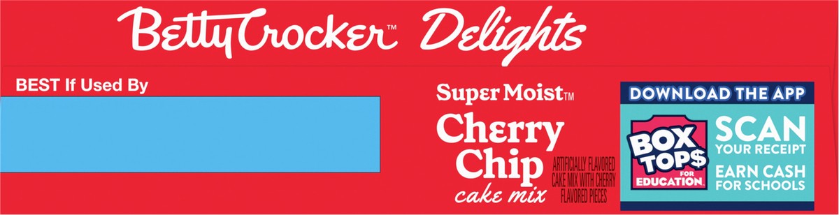 slide 9 of 9, Betty Crocker Delights Super Moist Cherry Chip Cake Mix, 13.25 oz., 13.25 oz