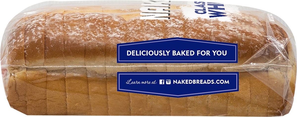 slide 4 of 6, Naked Bread Classic White Sandwich Bread - 22.5oz, 22.5 oz