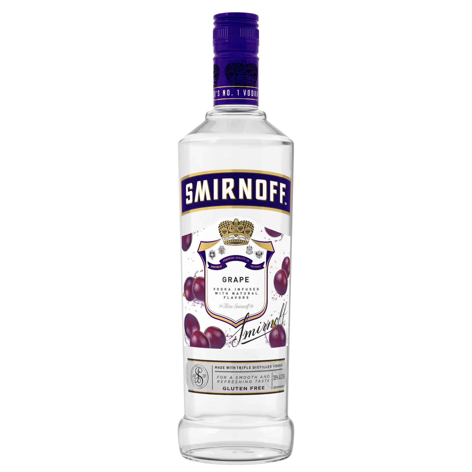 slide 3 of 4, Smirnoff Grape Vodka, 750 ml