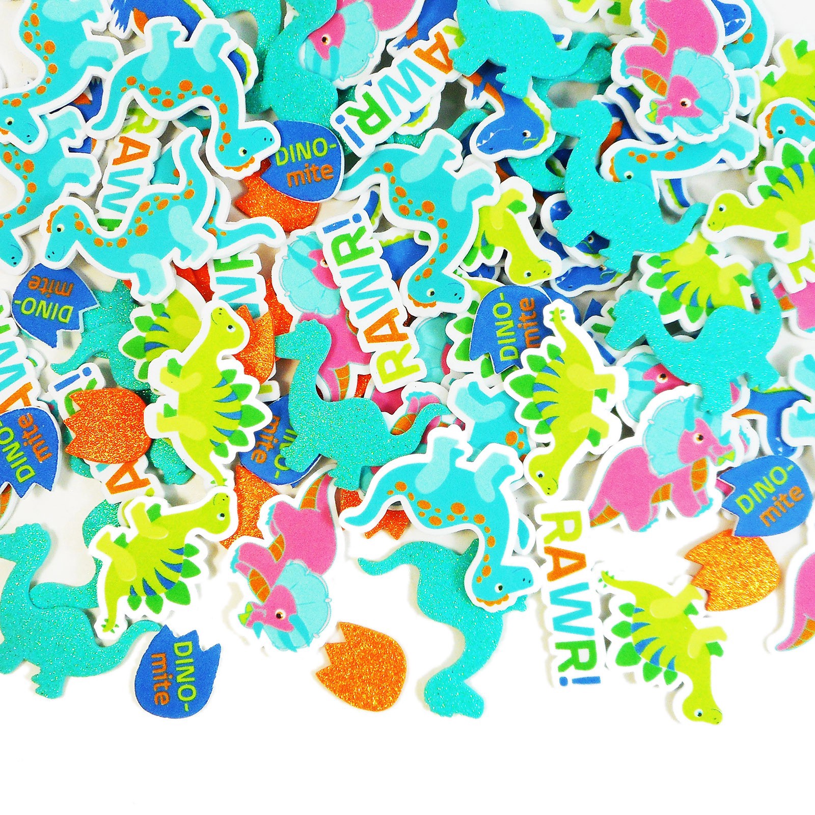 slide 2 of 2, Dinosaur Foam Sticker Bag By Creatology, 7 in × 8 in