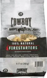 Cowboy Charcoal Charcoal 100% Natural Firestarters 20 ea