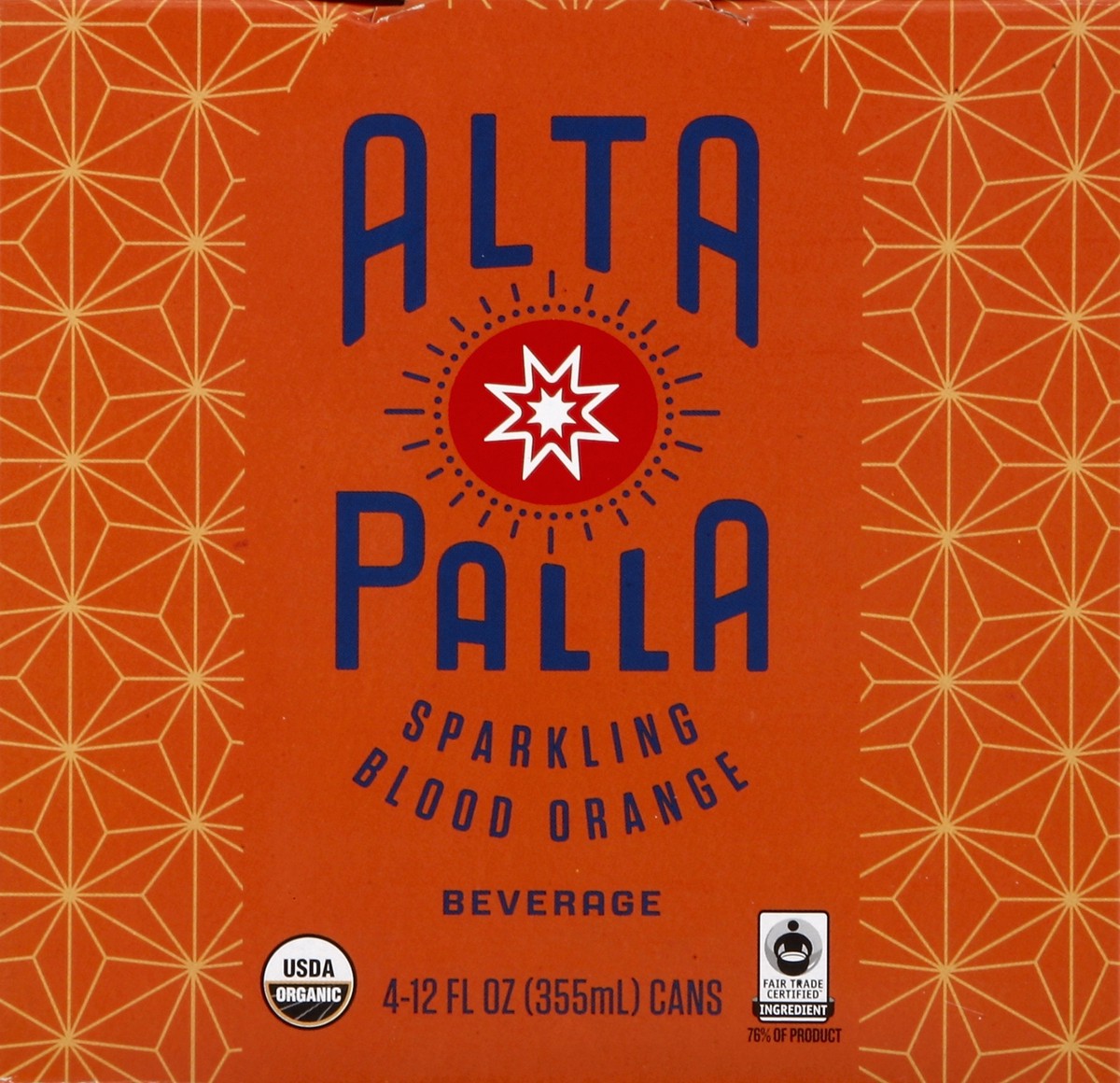 slide 5 of 6, Alta Palla Sparkling Blood Orange - 4 ct; 12 fl oz, 4 ct; 12 fl oz