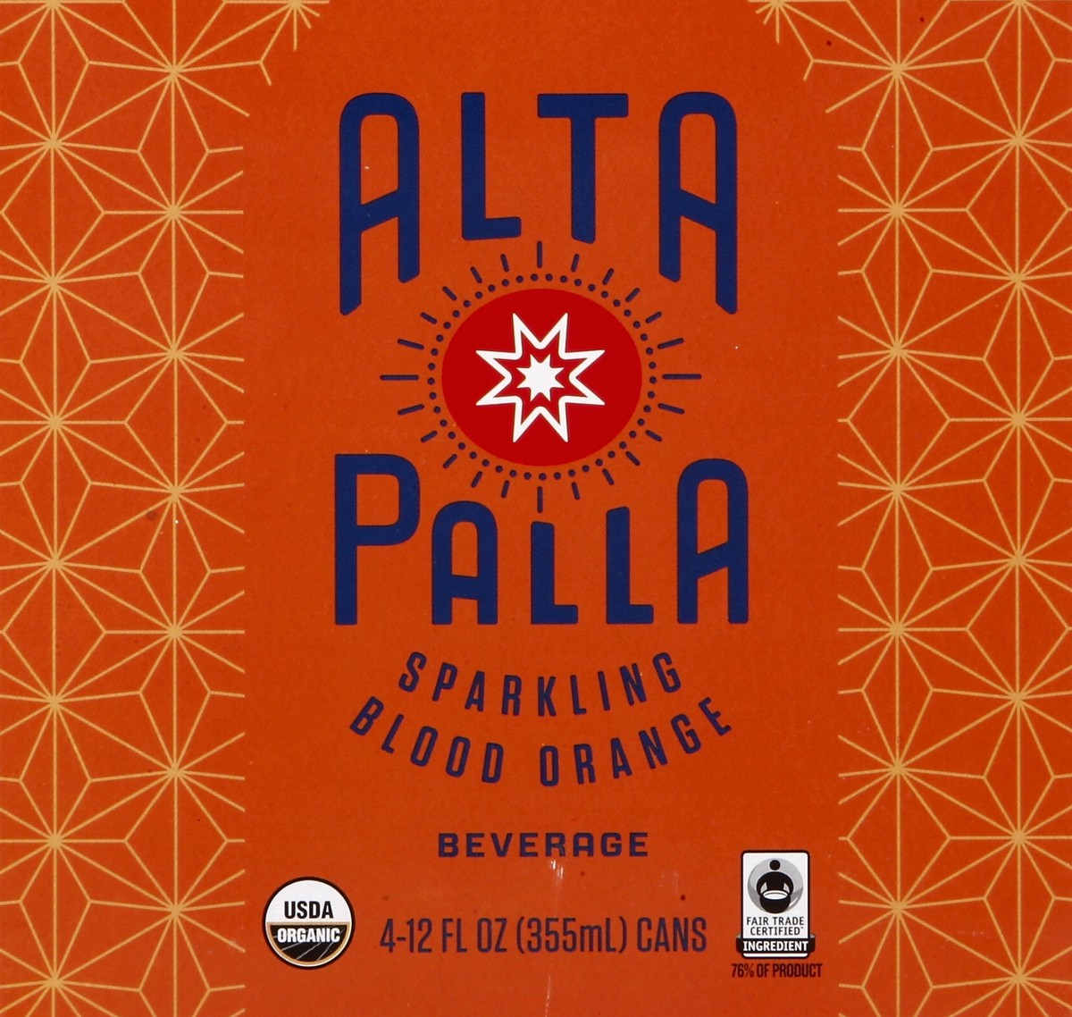 slide 6 of 6, Alta Palla Sparkling Blood Orange - 4 ct; 12 fl oz, 4 ct; 12 fl oz