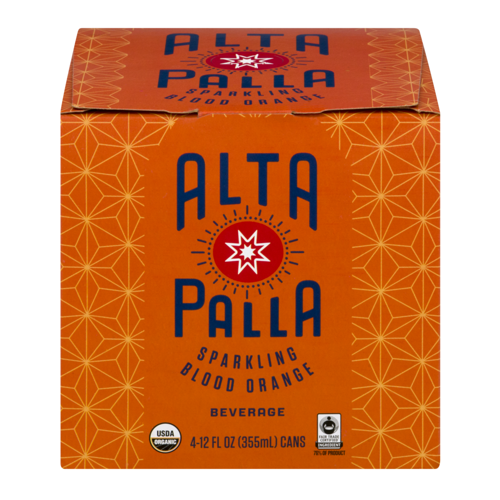 slide 1 of 6, Alta Palla Sparkling Blood Orange - 4 ct; 12 fl oz, 4 ct; 12 fl oz