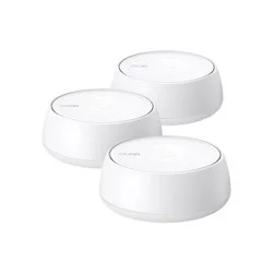 TP-Link Deco BE5000 Wi-Fi System - 3 Routers - Mesh 1GbE, 2.5GbE, Wi-Fi 7, Wi-Fi 6, Dual Band