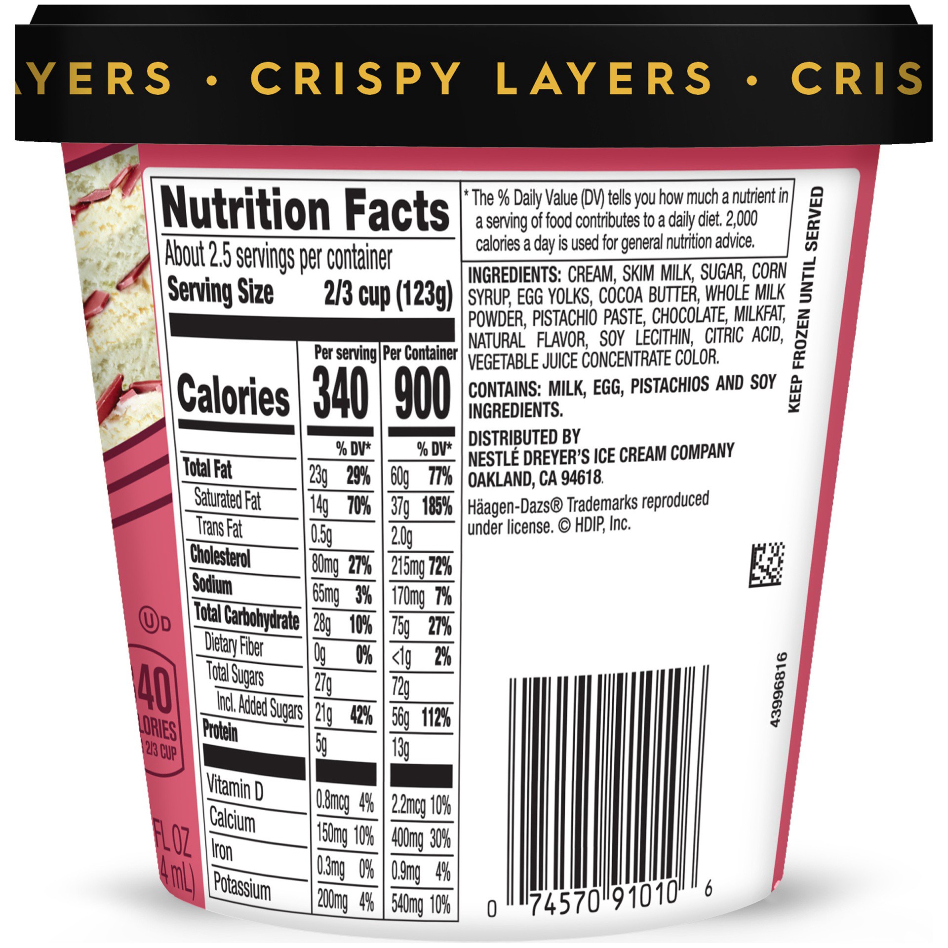 slide 6 of 6, Häagen-Dazs Sea Salt Caramel Gelato, 14 fl oz