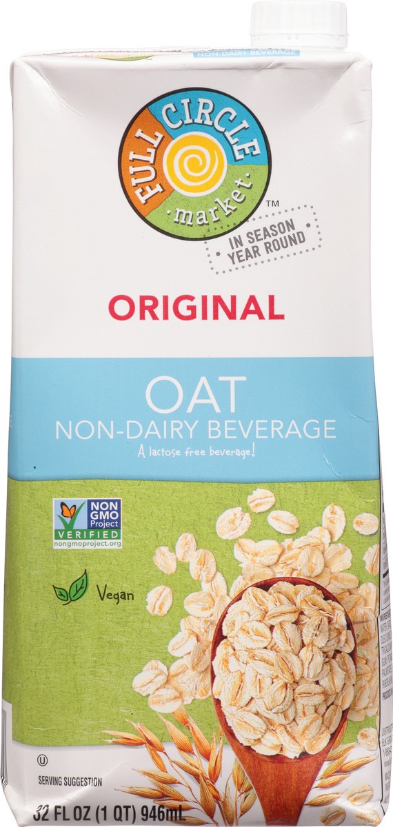 slide 15 of 18, Full Circle Market Oat Original Non-Dairy Beverage 32 fl oz, 32 fl oz