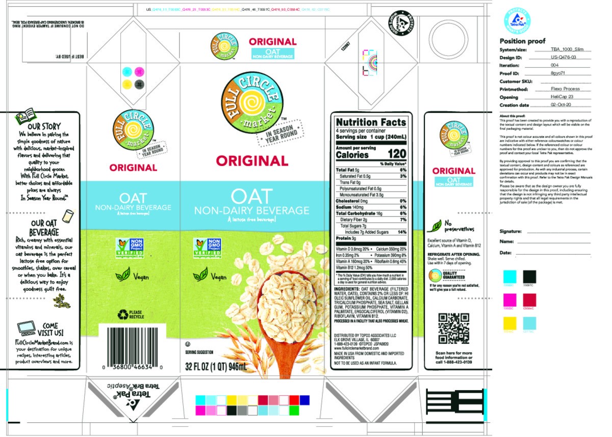 slide 16 of 18, Full Circle Market Oat Original Non-Dairy Beverage 32 fl oz, 32 fl oz