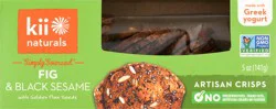 Kii Naturals Fig & Black Sesame Artisan Crisps 5 oz