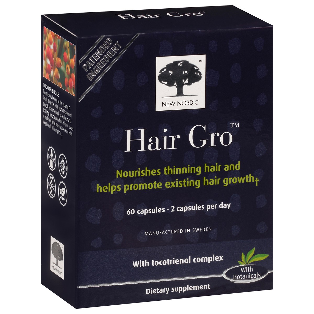 slide 6 of 9, New Nordic Hair Gro, 60 ct