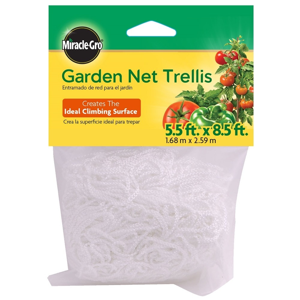 slide 1 of 1, Miracle-Gro Garden Trellis Netting - White, 1 ct