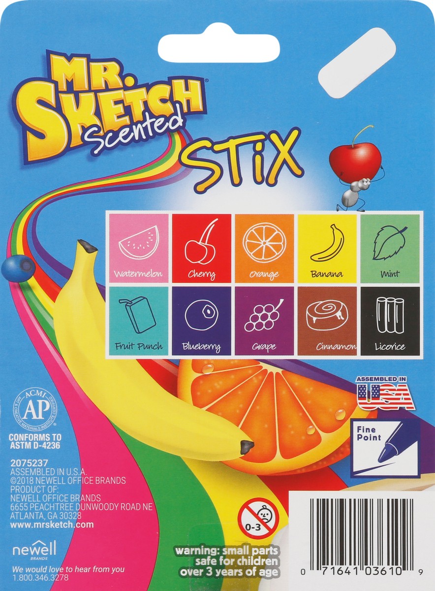 slide 11 of 11, Mr. Sketch Stix Scented Markers 10 ea, 10 ct