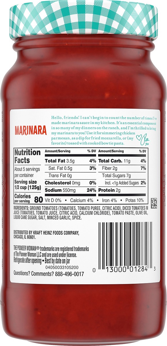 slide 5 of 10, The Pioneer Woman Marinara Pasta Sauce, 24 oz Jar, 24 oz