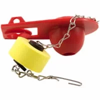 Plumbcraft Universal Toilet Flapper - Red/Yellow