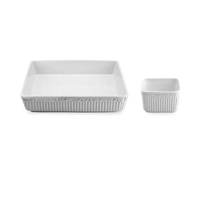 slide 1 of 1, Mikasa Italian Countryside Square Chip and Dip Set, 1 ct