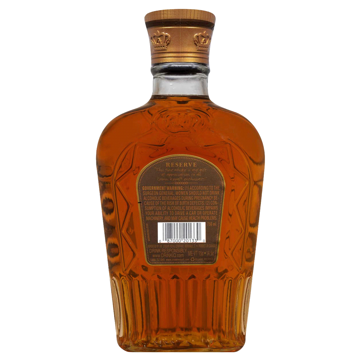 slide 2 of 2, Crown Royal Reserve Blended Canadian Whisky, 750 ml