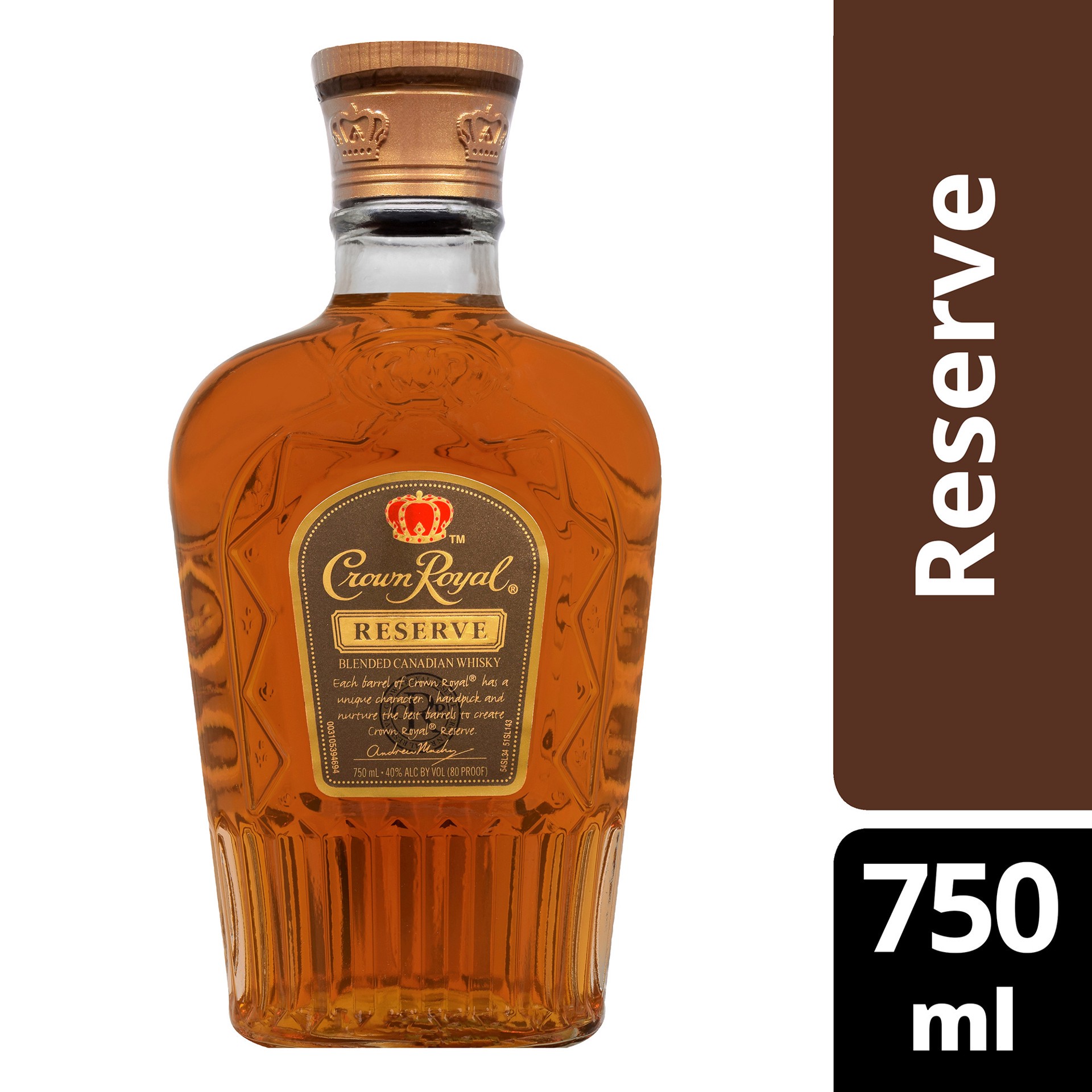 slide 4 of 6, Crown Royal Reserve Blended Canadian Whisky, 750 ml