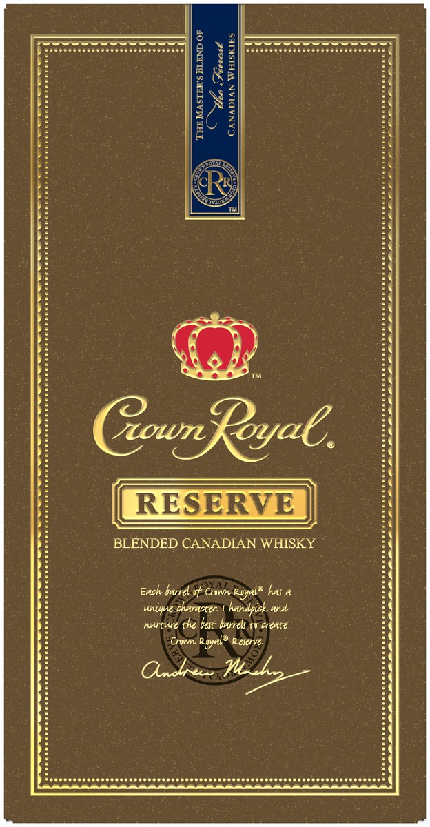 slide 1 of 6, Crown Royal Reserve Blended Canadian Whisky, 750 ml