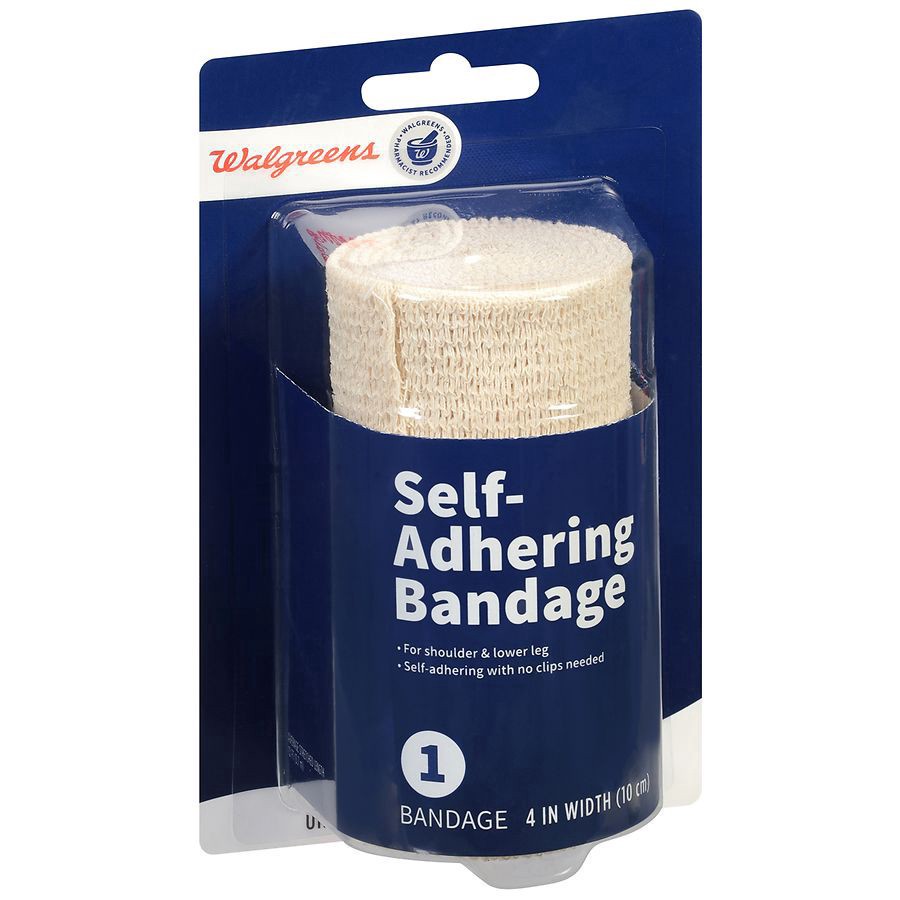 slide 2 of 3, Walgreens Self-Adhering Bandage, 4 in