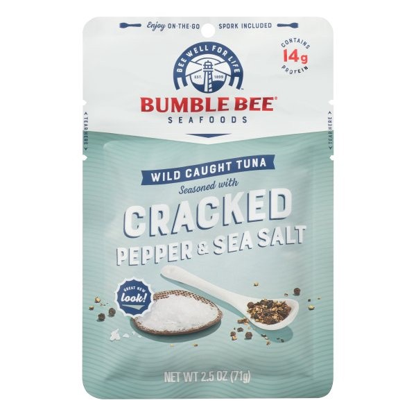 slide 1 of 9, Bumble Bee Tuna Cracked Pepper, 2.5 oz