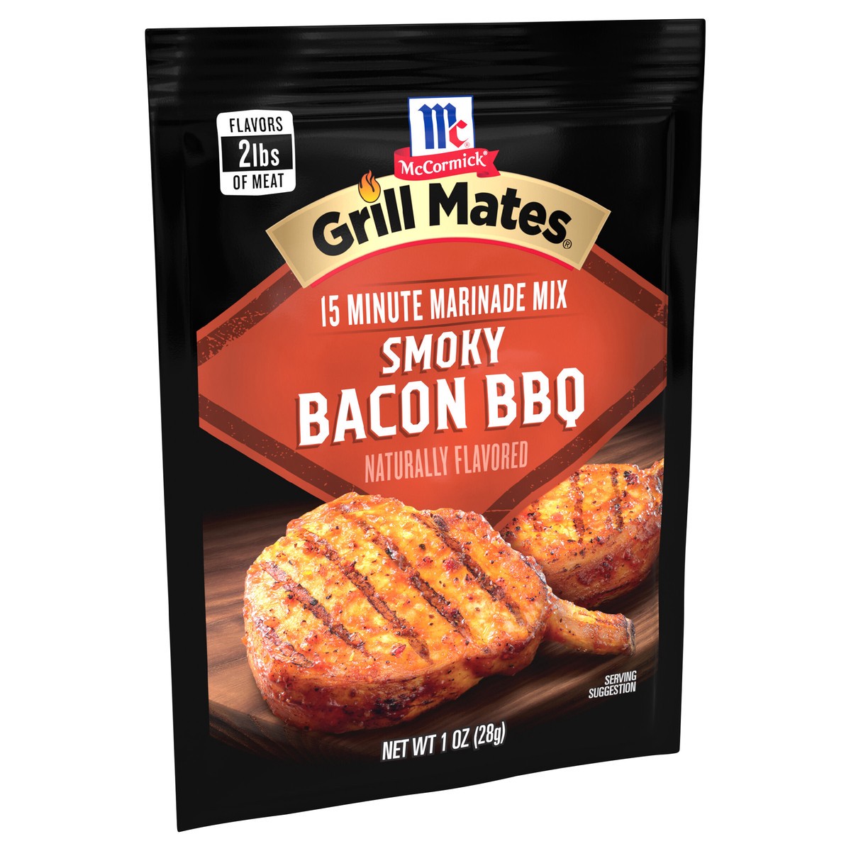 slide 2 of 9, McCormick Grill Mates Marinade Mix - Smoky Bacon BBQ, 1 oz, 1 oz