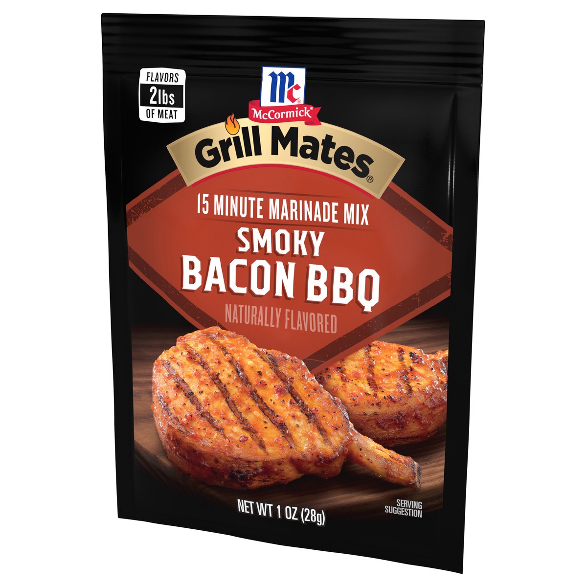 slide 3 of 9, McCormick Grill Mates Marinade Mix - Smoky Bacon BBQ, 1 oz, 1 oz