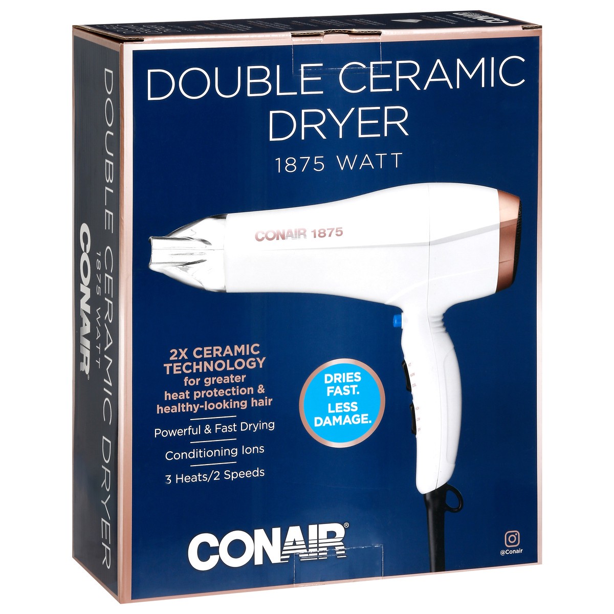 slide 1 of 13, Conair 1875 Watt Double Ceramic Dryer 1 ea, 1 ct