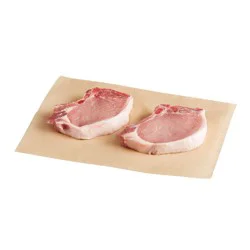 Raley's Pork Loin Center Cut Rib Chops Bone-In Per Pound