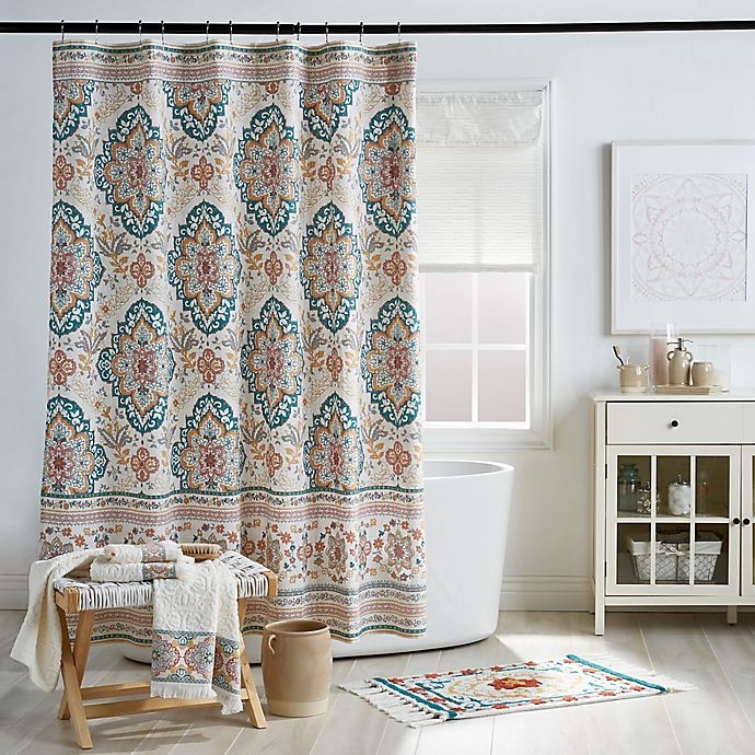 slide 1 of 5, Peri Home Kilim Shower Curtain, 1 ct