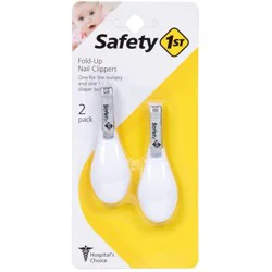 Safety 1st Fold-Up Nail Clippers - 2 pk