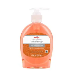 Meijer Liquid Hand Soap Antibacterial, Light Moisturizing, 7.5oz