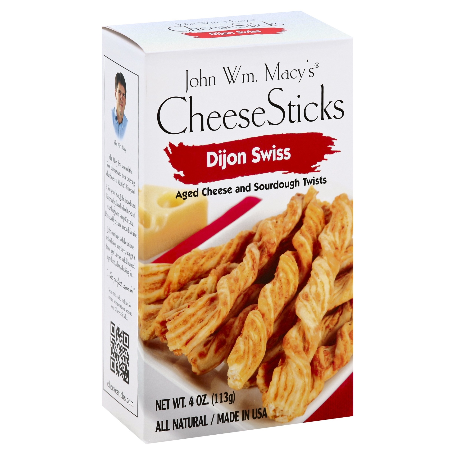 slide 1 of 4, John Wm. Macy's CheeseSticks 4 oz, 4 oz