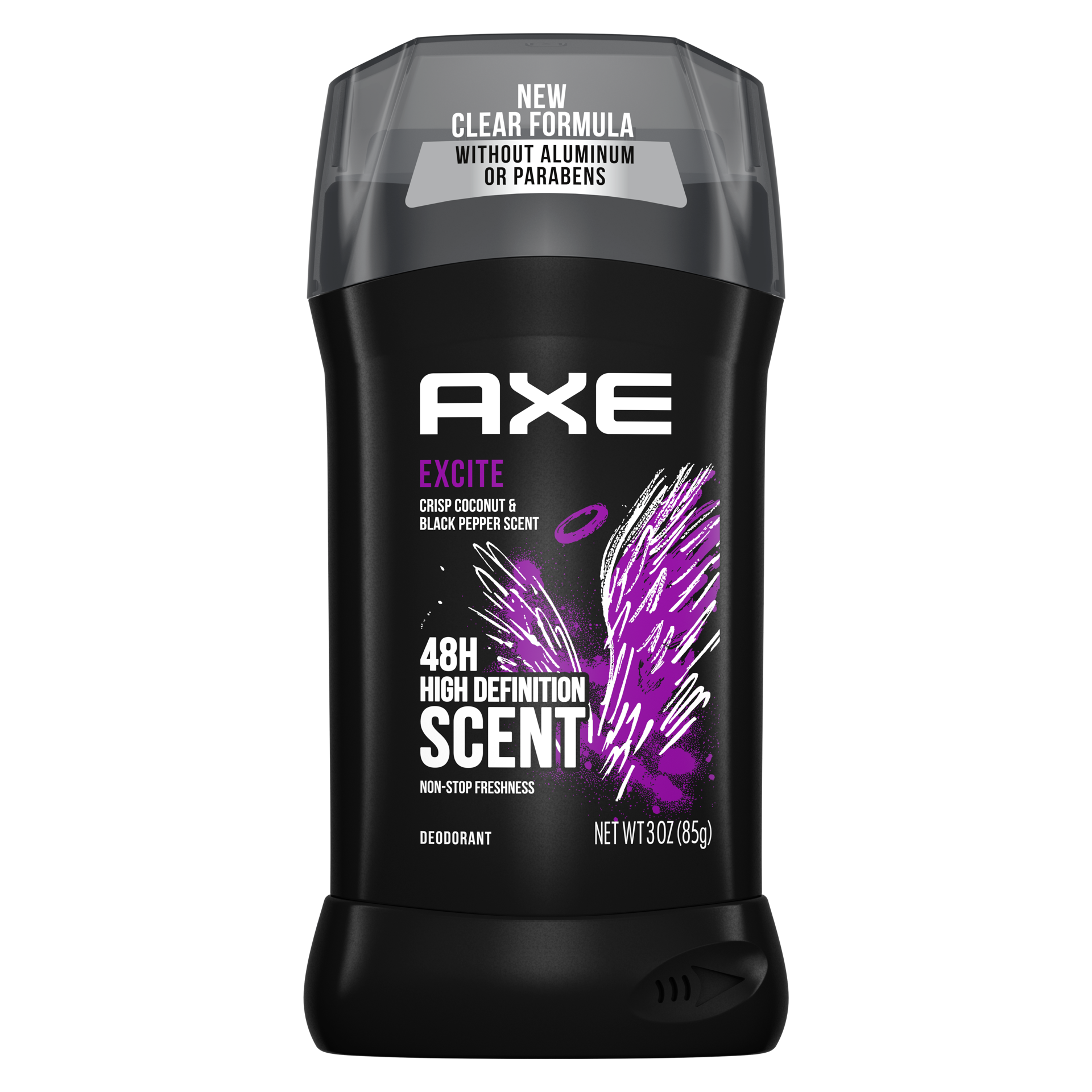 slide 3 of 4, AXE Dual Action Deodorant Stick Excite, 3.0 oz, 3 oz