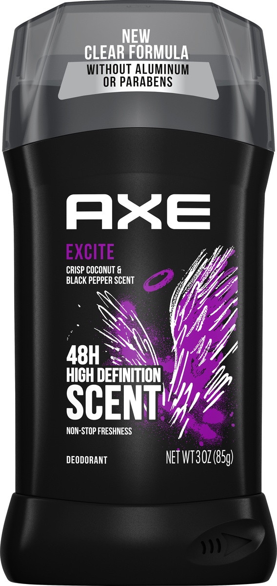 slide 3 of 4, AXE Deodorantorant Stick Excite, 3 oz