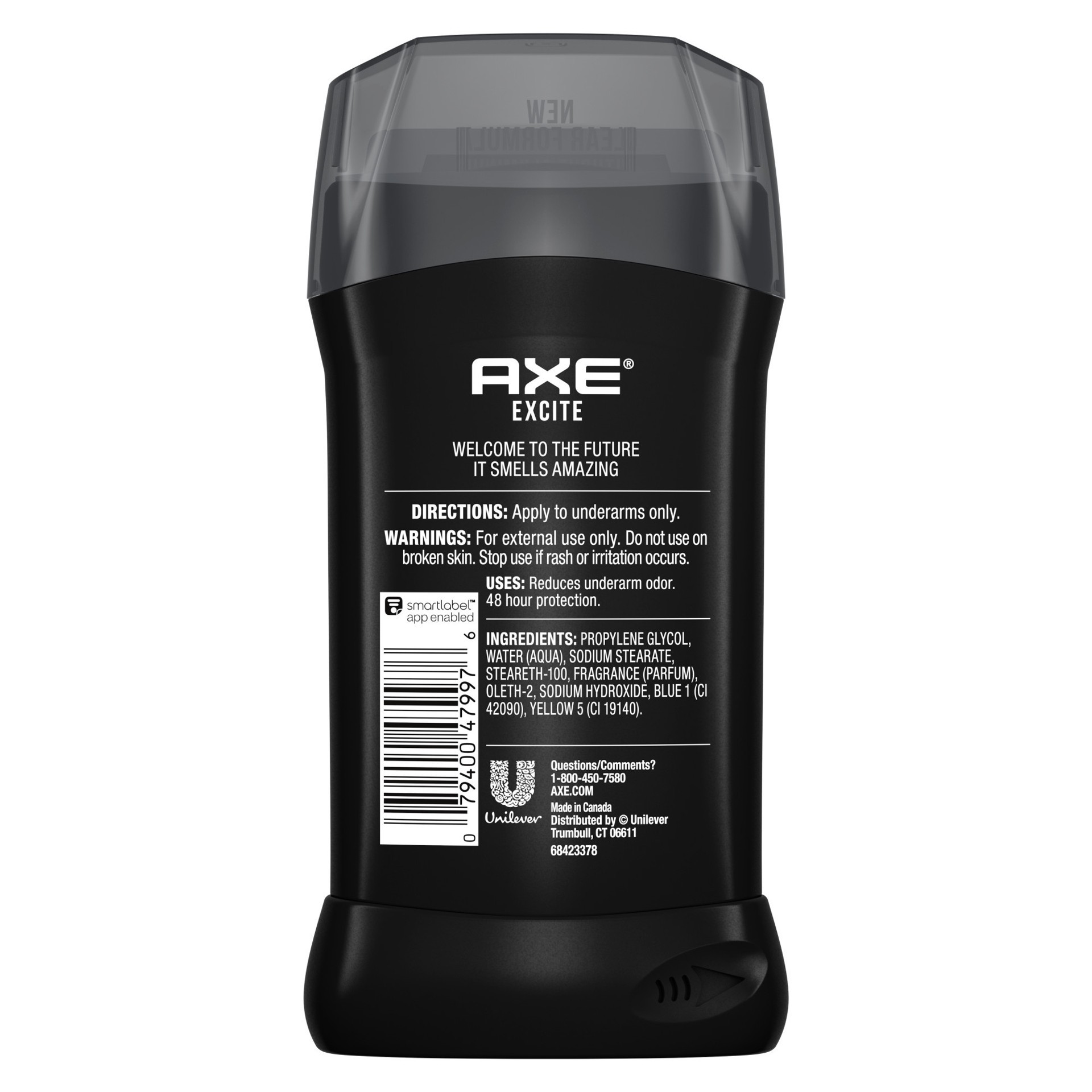 slide 4 of 4, AXE Dual Action Deodorant Stick Excite, 3.0 oz, 3 oz