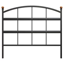 Modern Farmhouse 16'' x 18'' Border Edge, black with copper accent finial balls