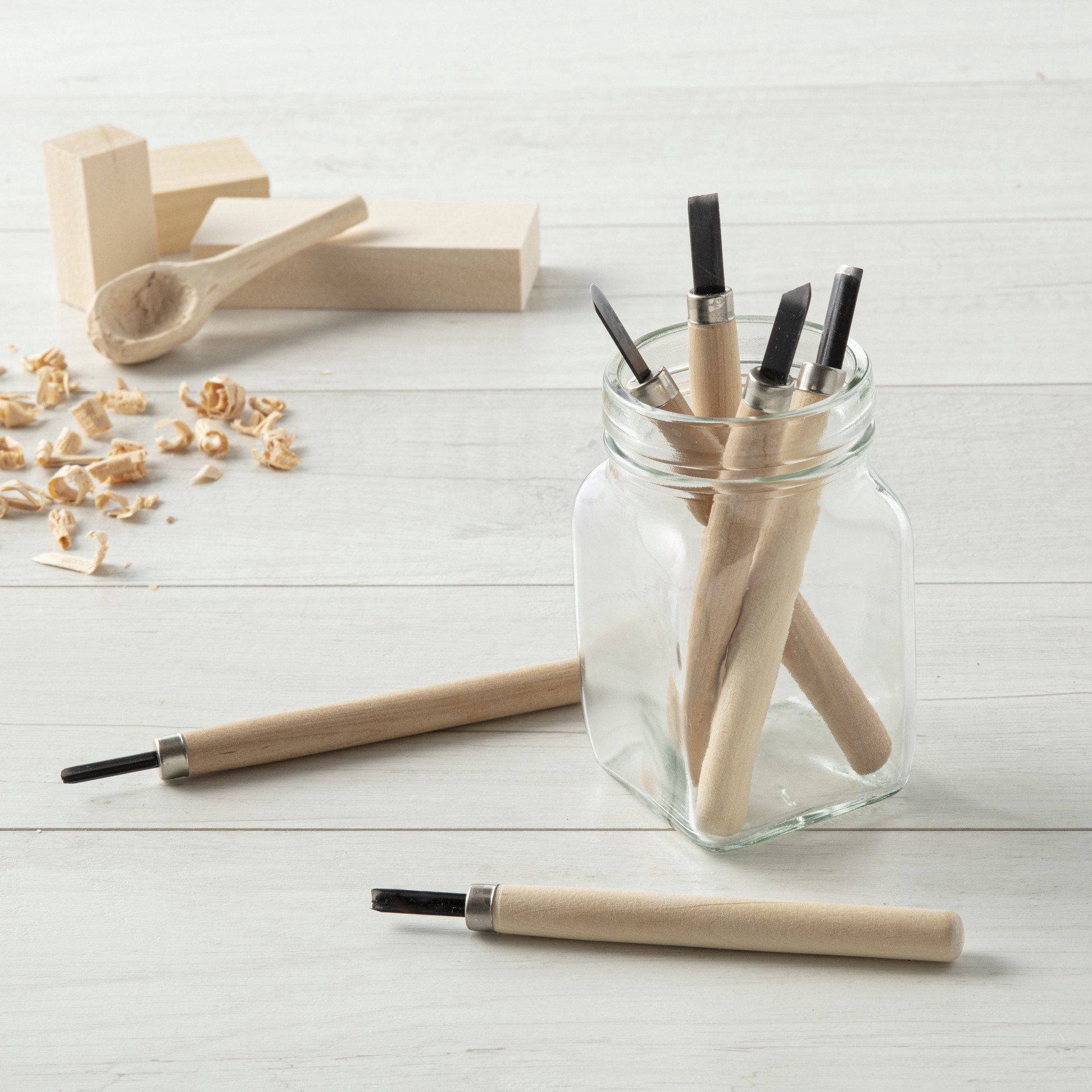 slide 2 of 3, Wood Carving Knife Set By Artminds, 6 ct