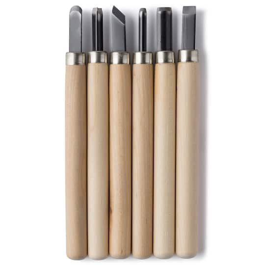 slide 1 of 3, Wood Carving Knife Set By Artminds, 6 ct