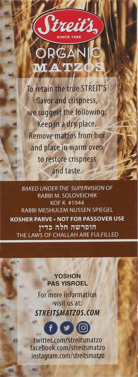 slide 10 of 14, Streit's Flour & Water Matzo, 10 oz