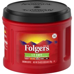 Folgers Classic 1/2 Caff Medium Roast Ground Coffee
